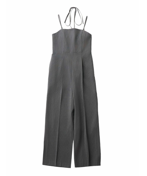 ANDRESD(アンドレスド)の「ピンストライプオールインワンドレス / pinstripe all in one dress(パンツドレス・レディース・グレー/ベージュ・L/M/S)」の19枚目の写真