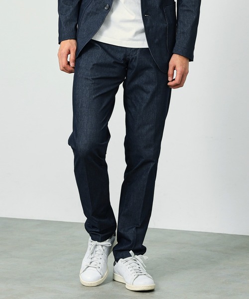 EDWIN（エドウィン）の「EDWIN エドウィン デニスラ テーパード スラックス デニムパンツ ストレッチ ビジネス（その他パンツ・メンズ・グレー/ブラック/ネイビー・SMALL/MEDIUM/LARGE/X-LARGE）」の3枚目の写真