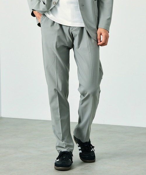 EDWIN（エドウィン）の「EDWIN エドウィン デニスラ テーパード スラックス デニムパンツ ストレッチ ビジネス（その他パンツ・メンズ・グレー/ブラック/ネイビー・SMALL/MEDIUM/LARGE/X-LARGE）」の2枚目の写真
