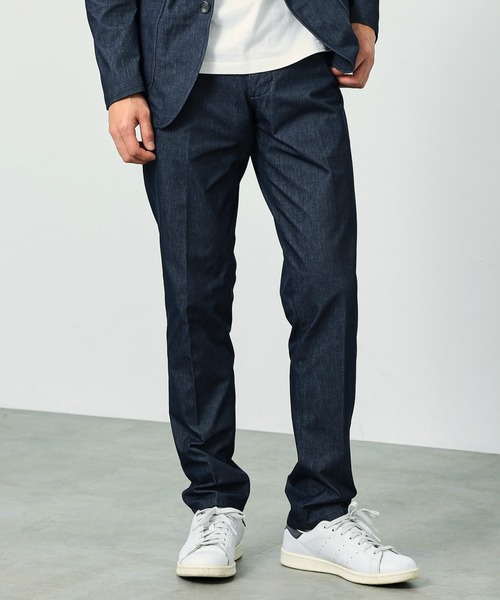 EDWIN（エドウィン）の「EDWIN エドウィン デニスラ テーパード スラックス デニムパンツ ストレッチ ビジネス（その他パンツ・メンズ・グレー/ブラック/ネイビー・SMALL/MEDIUM/LARGE/X-LARGE）」の12枚目の写真