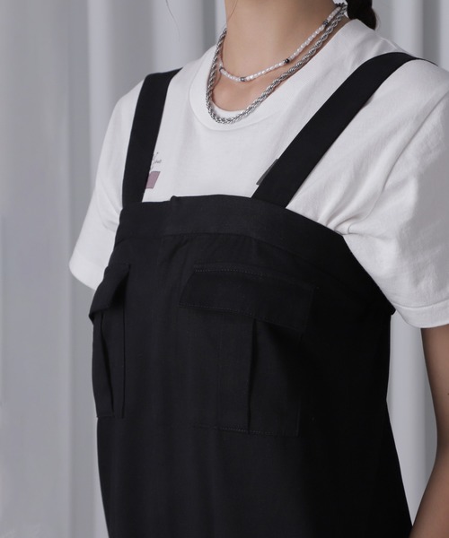 ROSE BUD(ローズバッド)の「ベアコンビネゾン(つなぎ/オールインワン・レディース・ブラック/カーキ・ONE SIZE)」の6枚目の写真