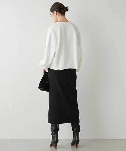 極美品ꕥウィムガゼット 裏毛Vネックプルオーバー 人気 オーバーサイズ ゆったり セール】スウェットVネックプルオーバー2（スウェット）｜Whim