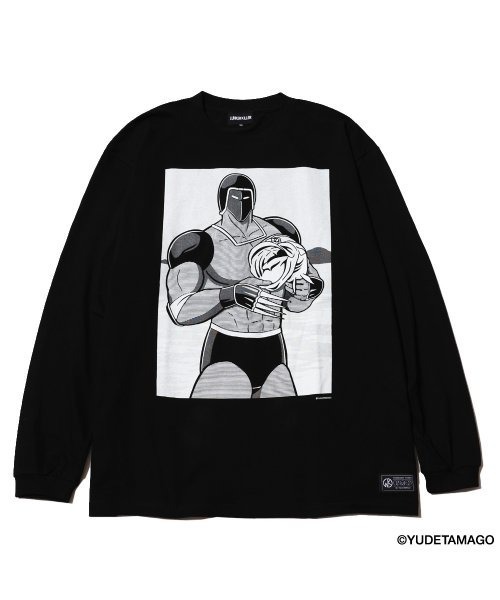 LUNKER KILLER(ランカーキラー)の「"WARSMAN with BASS" BIG L/S-Tee(Tシャツ/カットソー・メンズ・ブラック/ホワイト・XL/L/M)」の1枚目の写真