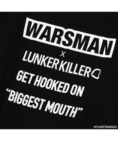 LUNKER KILLER(ランカーキラー)の「"WARSMAN with BASS" BIG L/S-Tee(Tシャツ/カットソー・メンズ・ブラック/ホワイト・XL/L/M)」の7枚目の写真