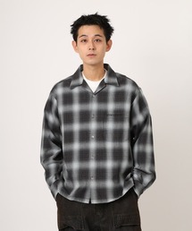 atmos Ombre Check Open Collar Shirt / アトモス オンブレ チェック オープン カラー シャツ