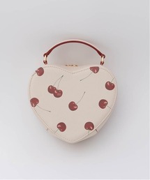 RANDA ランダ 2WAY チェリープリント ハート ミニ バッグ ブラック 2WAYチェリープリントハートバックRANDA公式サイト