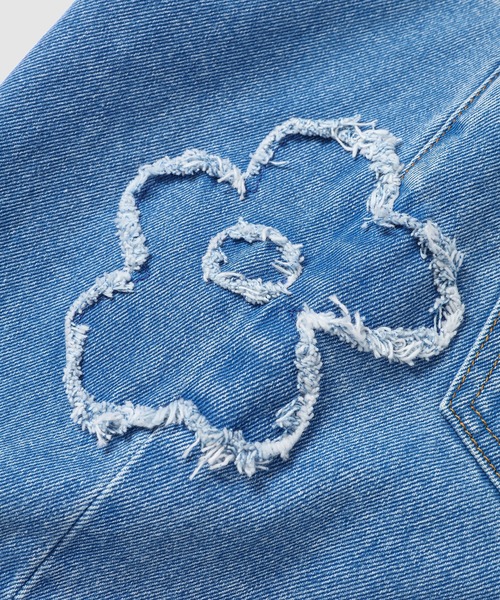 MARNI（マルニ）の「FLOWER PACTHED DENIM / ボーイフレンドパンツ（デニムパンツ・レディース・ブルー・36(S)/38(M)）」の5枚目の写真