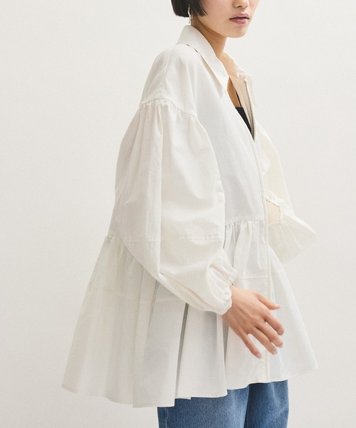 ADAM ET ROPE' ペプラムカットソー 半袖Tシャツ　異素材 ADAM ET ROPE' ペプラムカットソー 半袖Tシャツ 異素材 - メルカリ