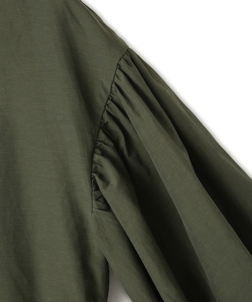 ADAM ET ROPE'（アダムエロペ）の「【サステナブル】ペプラムブラウス（シャツ/ブラウス・レディース・カーキ/ブラック/ホワイト・FREE）」の20枚目の写真