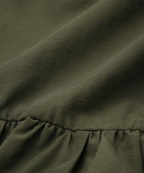 ADAM ET ROPE'（アダムエロペ）の「【サステナブル】ペプラムブラウス（シャツ/ブラウス・レディース・カーキ/ブラック/ホワイト・FREE）」の12枚目の写真