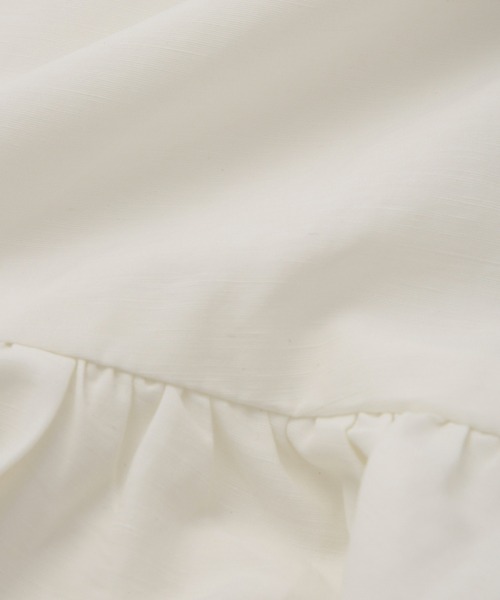 ADAM ET ROPE'（アダムエロペ）の「【サステナブル】ペプラムブラウス（シャツ/ブラウス・レディース・カーキ/ブラック/ホワイト・FREE）」の14枚目の写真