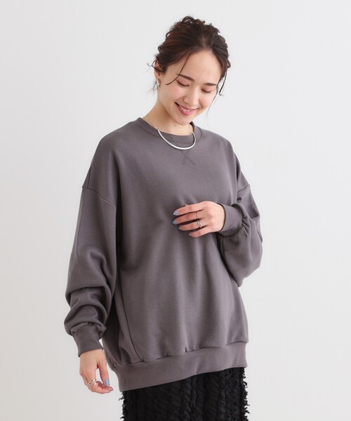 Cutie Blonde（キューティーブロンド）の「【洗える/着丈が選べる】ベーシックスウェット（スウェット・レディース・ライトグレー/チャコールグレー・02/03）」の15枚目の写真
