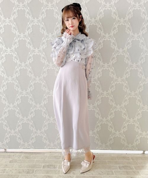 Bonpoint【新品タグ付き】花柄 フリル長袖 ワンピース 150cm14A