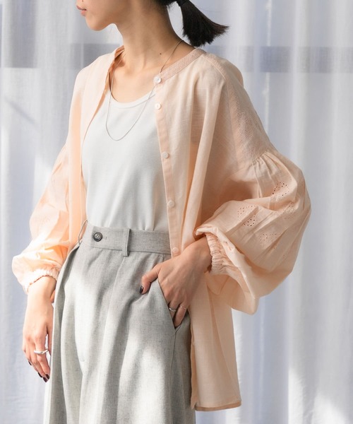 【SOI-MeME】フリンジビーズモチーフスパングルボリュームスリーブブラウス SOI-MeME】フリンジビーズモチーフスパングルボリュームスリーブ