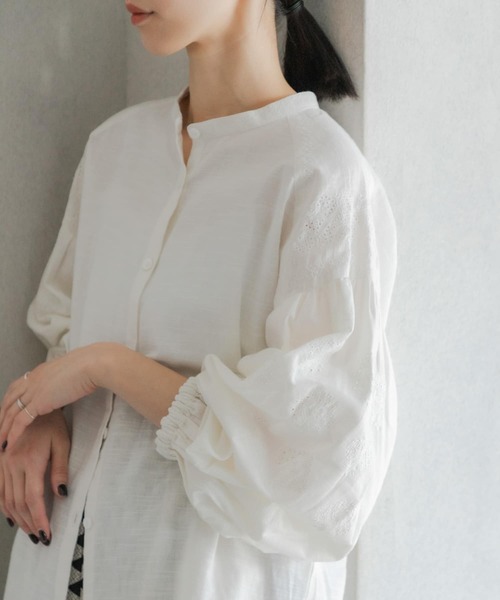 セール】刺繍ボリュームスリーブブラウス（シャツ/ブラウス）｜URBAN