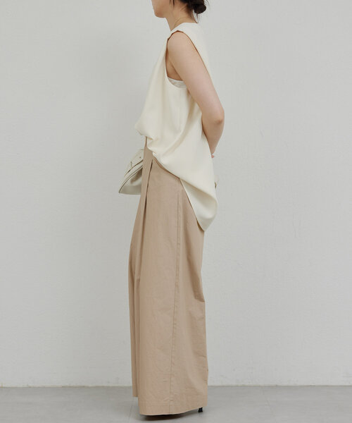 【GALLARDAGALANTE】ショルダータックノースリ GALLARDAGALANTE｜【サイズ展開あり】ショルダータックノースリ