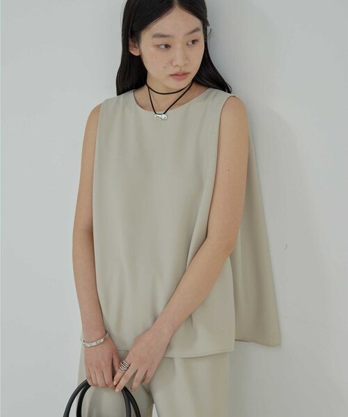 【GALLARDAGALANTE】ショルダータックノースリ セール】【サイズ展開あり】ショルダータックノースリ（シャツ