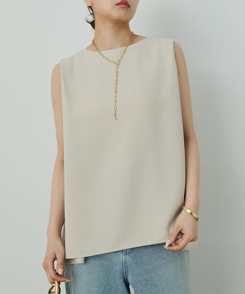 GALLARDAGALANTE（ガリャルダガランテ）の「【サイズ展開あり】ショルダータックノースリ（シャツ/ブラウス・レディース・ベージュ/ブラック/オフホワイト・0/1）」の11枚目の写真