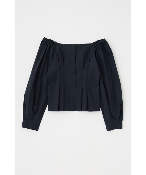 MOUSSY（マウジー）の「OFF SHOULDER シャツ（シャツ/ブラウス・レディース・オフホワイト/ブラック/ライトブルー・1/2）」の4枚目の写真