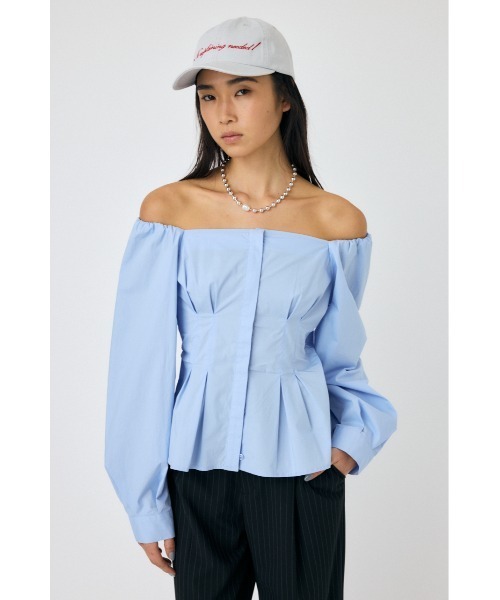 セール】OFF SHOULDER シャツ（シャツ/ブラウス）｜MOUSSY（マウジー