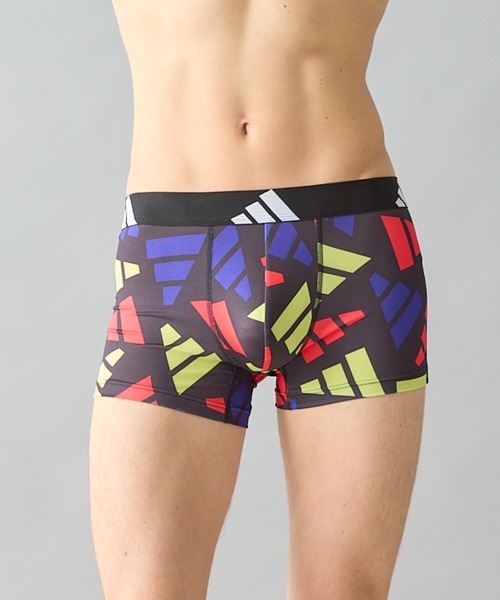 adidas（アディダス）の「adidas/アディダス ボクサーパンツ ブランドロゴ 吸汗速乾（ボクサーパンツ・メンズ・ピンク/レッド・MEDIUM/LARGE）」の2枚目の写真