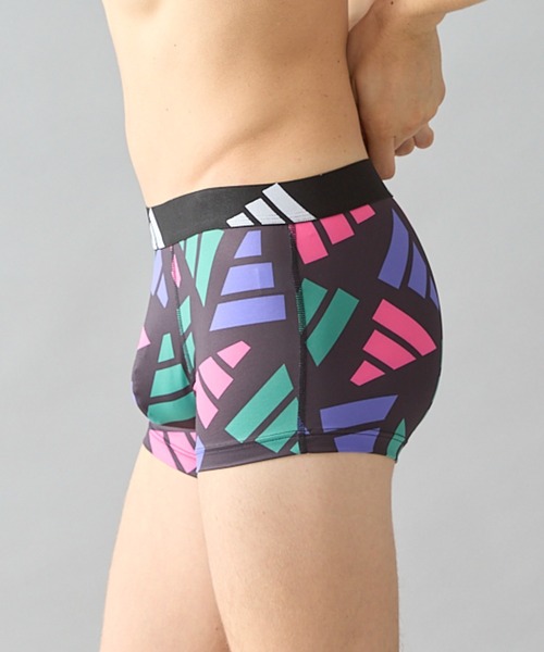 adidas（アディダス）の「adidas/アディダス ボクサーパンツ ブランドロゴ 吸汗速乾（ボクサーパンツ・メンズ・ピンク/レッド・MEDIUM/LARGE）」の3枚目の写真