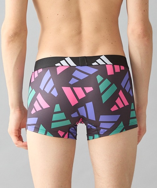 adidas（アディダス）の「adidas/アディダス ボクサーパンツ ブランドロゴ 吸汗速乾（ボクサーパンツ・メンズ・ピンク/レッド・MEDIUM/LARGE）」の4枚目の写真