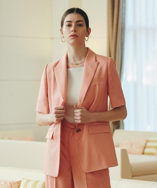 PINKY&DIANNE（ピンキーアンドダイアン）の「◆ハーフスリーブテーラードジャケット（テーラードジャケット・レディース・ピンク/ベージュ系その他・38/36）」の21枚目の写真
