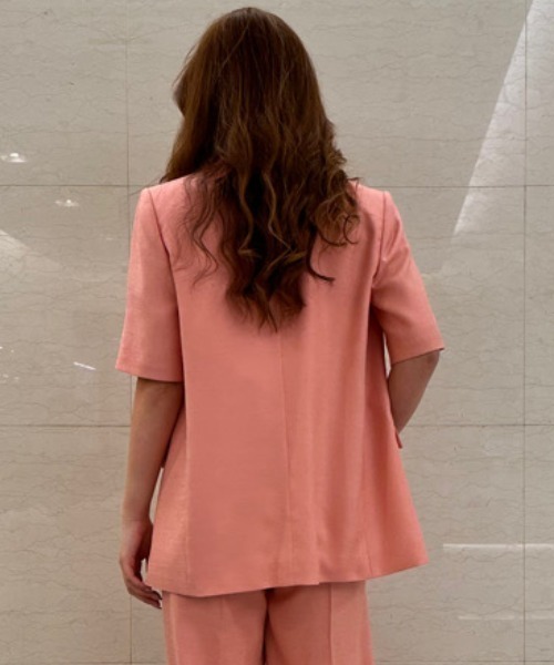 PINKY&DIANNE（ピンキーアンドダイアン）の「◆ハーフスリーブテーラードジャケット（テーラードジャケット・レディース・ピンク/ベージュ系その他・38/36）」の8枚目の写真