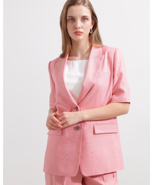 PINKY&DIANNE（ピンキーアンドダイアン）の「◆ハーフスリーブテーラードジャケット（テーラードジャケット・レディース・ピンク/ベージュ系その他・38/36）」の11枚目の写真