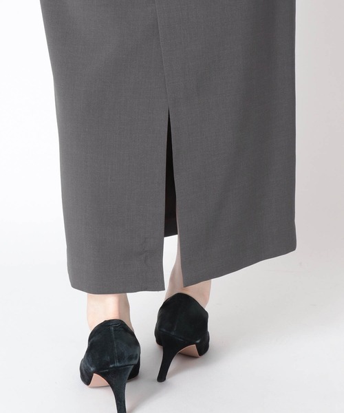 Jines（ジネス）の「ツイミーツイル タックペンシルスカート【セットアップ可】（スカート・レディース・チャコールグレー/ベージュ/モカ・38）」の16枚目の写真