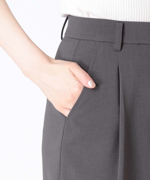 Jines（ジネス）の「ツイミーツイル タックペンシルスカート【セットアップ可】（スカート・レディース・チャコールグレー/ベージュ/モカ・38）」の13枚目の写真