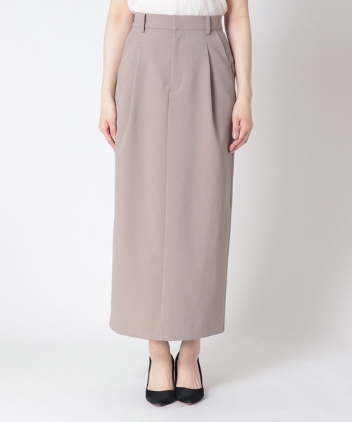 Jines（ジネス）の「ツイミーツイル タックペンシルスカート【セットアップ可】（スカート・レディース・チャコールグレー/ベージュ/モカ・38）」の21枚目の写真