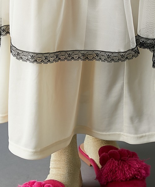 GEVS.（ジェイヴィス）の「チュールティアードマキシスカート＜大きいサイズ有＞GEVS.（スカート・レディース・アイボリー/グレイッシュベージュ・L/M/5L/4L/3L/LL）」の18枚目の写真