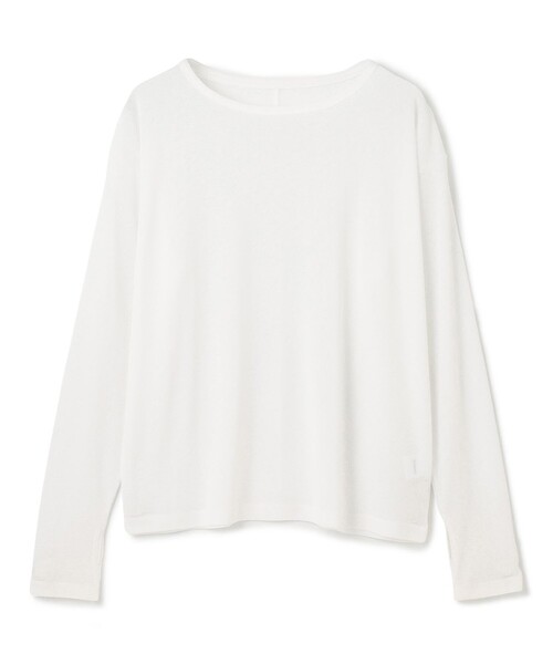UNFILO(アンフィーロ)の「シアー スラブロンT(Tシャツ/カットソー・レディース・ピンク系/ホワイト系・SMALL/MEDIUM)」の10枚目の写真