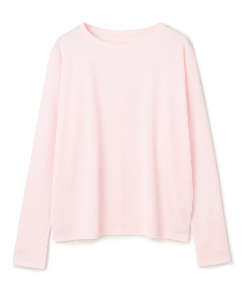 UNFILO(アンフィーロ)の「シアー スラブロンT(Tシャツ/カットソー・レディース・ピンク系/ホワイト系・SMALL/MEDIUM)」の9枚目の写真