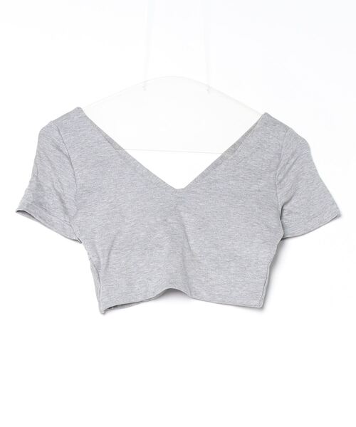 LETee(レティー)の「フロントツイストショートトップス(その他トップス・レディース・ホワイト/グレー/ブラック/ベージュ・FREE)」の15枚目の写真