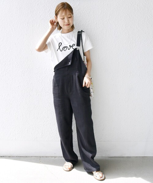 tシャツ 「WEB限定」ファンシー コード 刺繍 ロゴ TEE レディース WEB限定】ファンシー コード 刺繍 ロゴ TEE（Tシャツ/カットソー