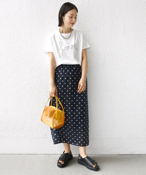 WEB限定】ファンシー コード 刺繍 ロゴ TEE（Tシャツ/カットソー