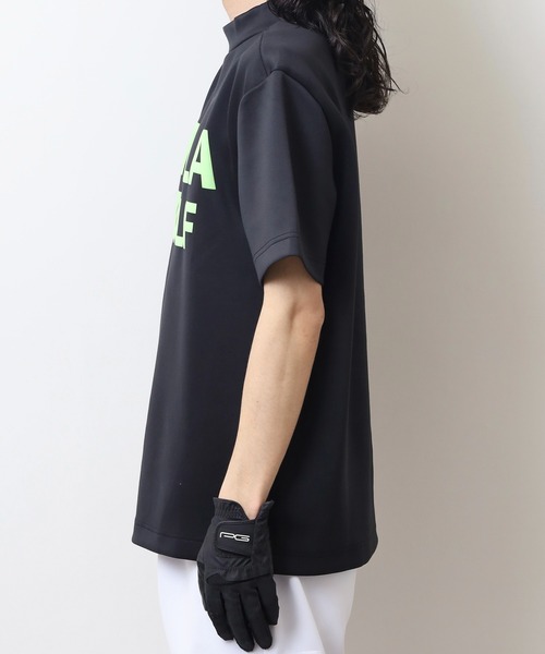 stella77golf(ステラセブンティーンセブンゴルフ)の「蛍光カラーゴルフモックネック半袖T(Tシャツ/カットソー・メンズ・ホワイト/ブラック/イエロー系/オレンジ系・M/XL/S/L)」の10枚目の写真