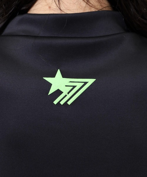 stella77golf(ステラセブンティーンセブンゴルフ)の「蛍光カラーゴルフモックネック半袖T(Tシャツ/カットソー・メンズ・ホワイト/ブラック/イエロー系/オレンジ系・M/XL/S/L)」の6枚目の写真