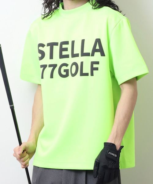 stella77golf(ステラセブンティーンセブンゴルフ)の「蛍光カラーゴルフモックネック半袖T(Tシャツ/カットソー・メンズ・ホワイト/ブラック/イエロー系/オレンジ系・M/XL/S/L)」の21枚目の写真