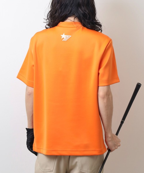 stella77golf(ステラセブンティーンセブンゴルフ)の「蛍光カラーゴルフモックネック半袖T(Tシャツ/カットソー・メンズ・ホワイト/ブラック/イエロー系/オレンジ系・M/XL/S/L)」の14枚目の写真