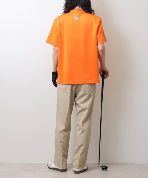 stella77golf(ステラセブンティーンセブンゴルフ)の「蛍光カラーゴルフモックネック半袖T(Tシャツ/カットソー・メンズ・ホワイト/ブラック/イエロー系/オレンジ系・M/XL/S/L)」の13枚目の写真