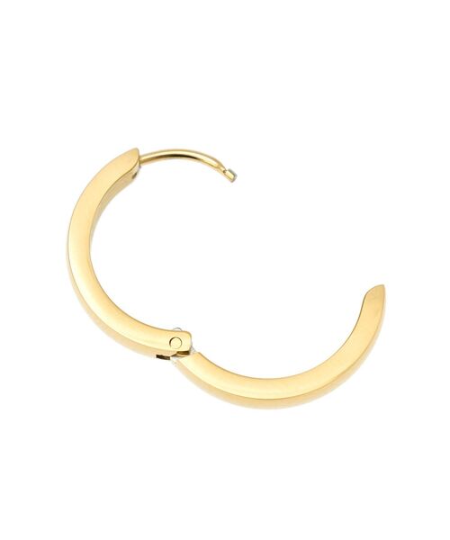 AMERICAN HOLIC(アメリカンホリック)の「ステンレス ワンタッチフープピアス(ピアス(両耳用)・レディース・シルバー/ゴールド・FREE)」の6枚目の写真