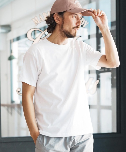 seventy seven（セブンティセブン）の「mt9672-middle onz S-S t-shirts (77label) Tシャツ（Tシャツ/カットソー・メンズ・グリーン/ホワイト/ブラック/ヘザーグレー・S/M/L/XL）」の6枚目の写真