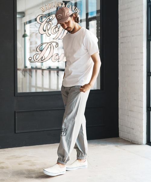 seventy seven（セブンティセブン）の「mt9672-middle onz S-S t-shirts (77label) Tシャツ（Tシャツ/カットソー・メンズ・グリーン/ホワイト/ブラック/ヘザーグレー・S/M/L/XL）」の9枚目の写真