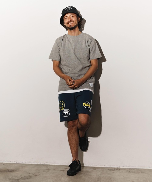 seventy seven（セブンティセブン）の「mt9672-middle onz S-S t-shirts (77label) Tシャツ（Tシャツ/カットソー・メンズ・グリーン/ホワイト/ブラック/ヘザーグレー・S/M/L/XL）」の17枚目の写真