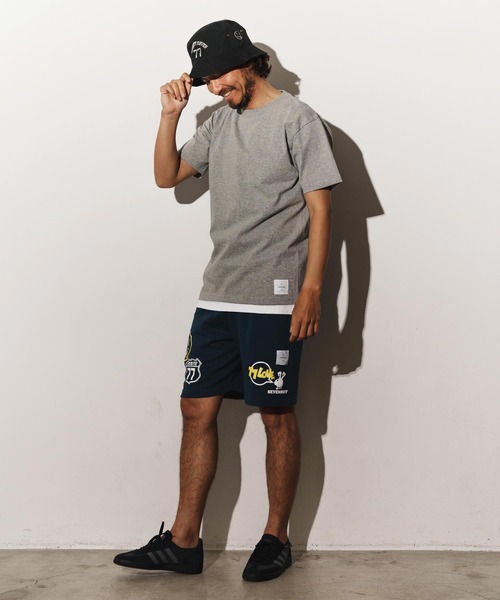 seventy seven（セブンティセブン）の「mt9672-middle onz S-S t-shirts (77label) Tシャツ（Tシャツ/カットソー・メンズ・グリーン/ホワイト/ブラック/ヘザーグレー・S/M/L/XL）」の18枚目の写真