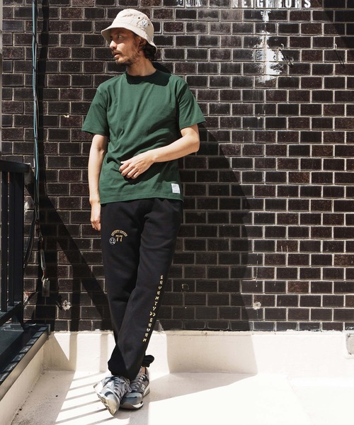 seventy seven（セブンティセブン）の「mt9672-middle onz S-S t-shirts (77label) Tシャツ（Tシャツ/カットソー・メンズ・グリーン/ホワイト/ブラック/ヘザーグレー・S/M/L/XL）」の22枚目の写真